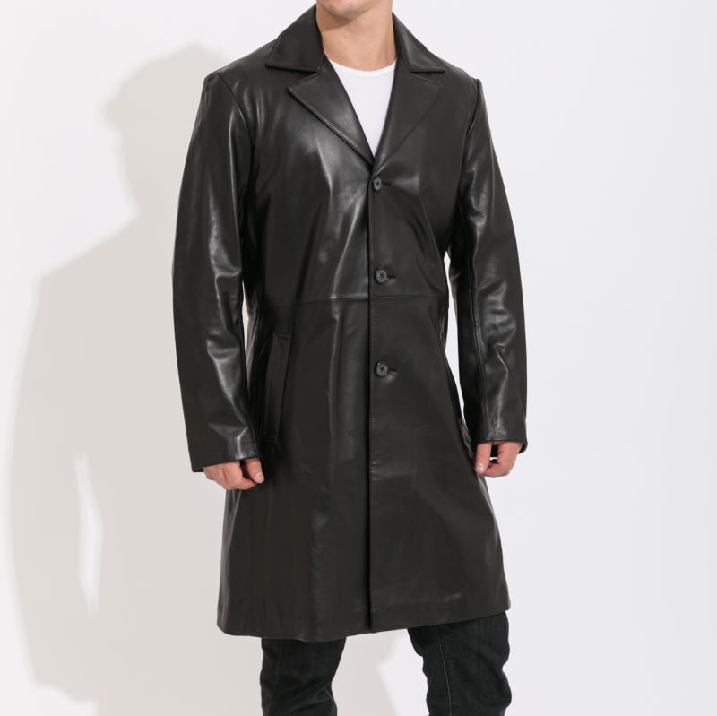 楽天市場】マルニ商会 ラムレザー メンズレザーチェスターコート