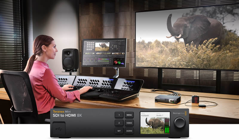 BlackmagicDesign｜ブラックマジックデザイン 〔放送用コンバーター〕Teranex Mini SDI to HDMI 8K HDR CONVN8TRM/AA/SDIH