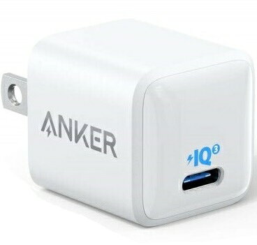 Anker PowerPort III Nano 20W with USB-C & ライトニング ケーブル ホワイト B2633123