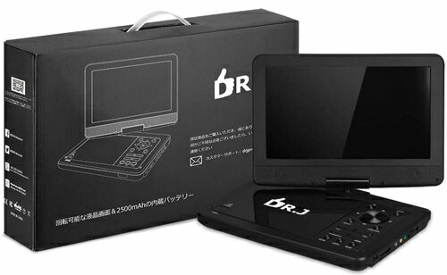 楽天市場】ポータブルDVDプレーヤー 14インチ ブラック JIN-DP14