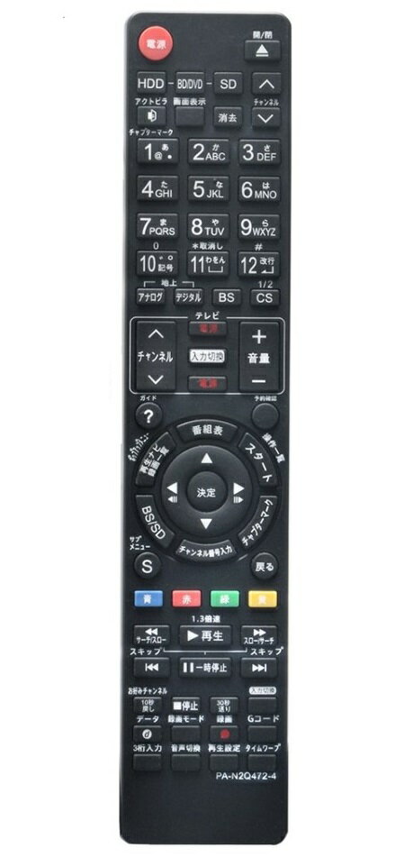 楽天市場】Panasonic ブルーレイ 代用リモコン PA-N2Q994 | 価格比較