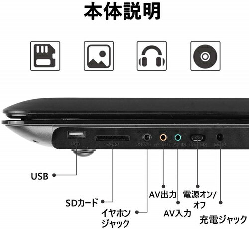 ヨドバシ.com - キュリオム Qriom 15.6インチ ポータブルDVD