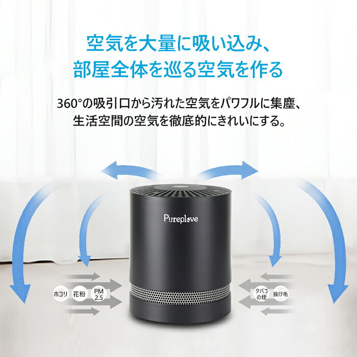 楽天市場】PUREPLOVE 空気清浄機 CF-P03 ブラック | 価格比較 - 商品