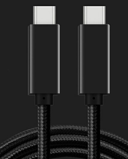 フォトアシスト USB-Cケーブル C-C USB3.1 Gen2 メッシュブラック 2m USB31-CC-20B