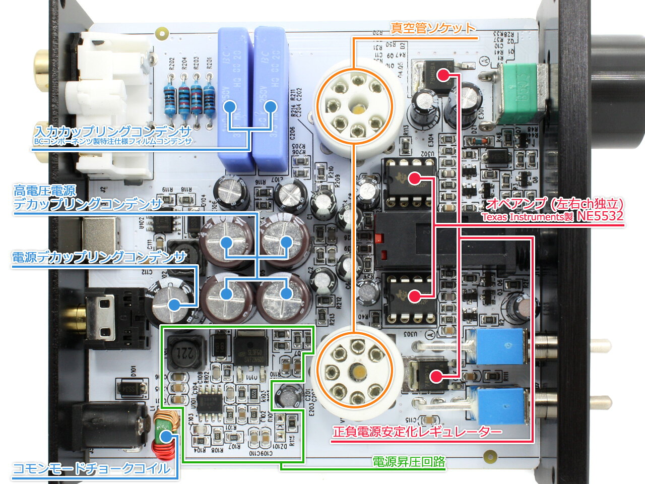 楽天市場】FX AUDIO 真空管ヘッドホンアンプ ブラック TUBE-02J | 価格