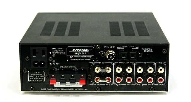 通電確認済BOSE　レシーバーアンプ　RA-8　AM/FMチューナー内蔵 楽天市場】BOSE アメリカンサウンドシステム ステレオレシーバー RA-8
