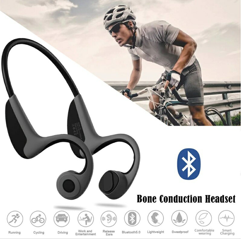 楽天市場】Lonfine 骨伝導 ワイヤレスヘッドフォン BLACK GRAY Z8