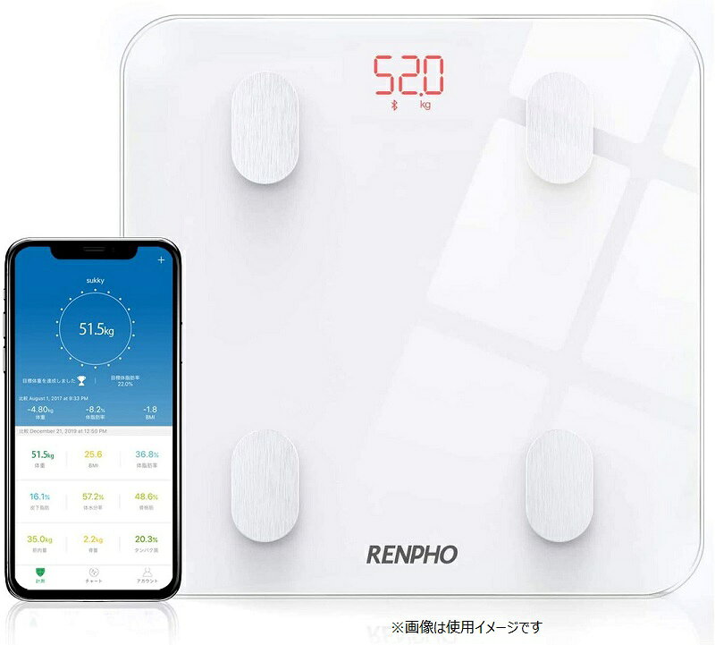 楽天市場】RENPHO 家庭用体組成計 ホワイト ES-26P3 | 価格比較 - 商品