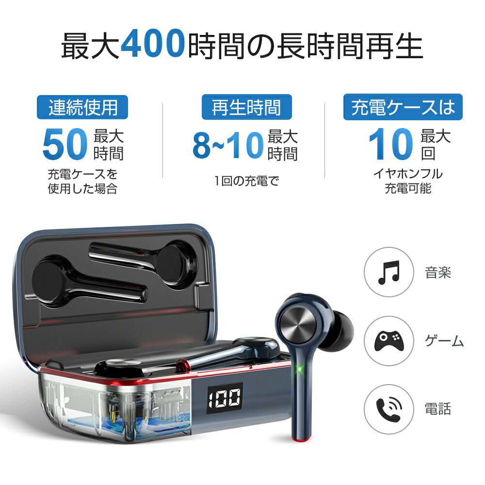 楽天市場】Ginova G8 ワイヤレスイヤホン ブラック EJ0G80HE | 価格