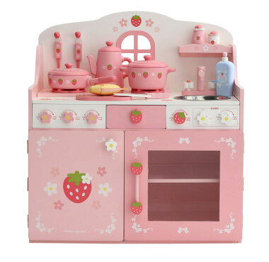 楽天市場】クリエイティブヨーコ 野苺 木のおままごとセット キッチン