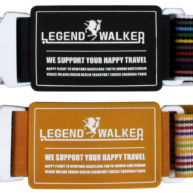 T＆S ティーアンドエス LEGEND WALKER SUITCASE BELT 9070 カラフルスーツケースベルト ブラック