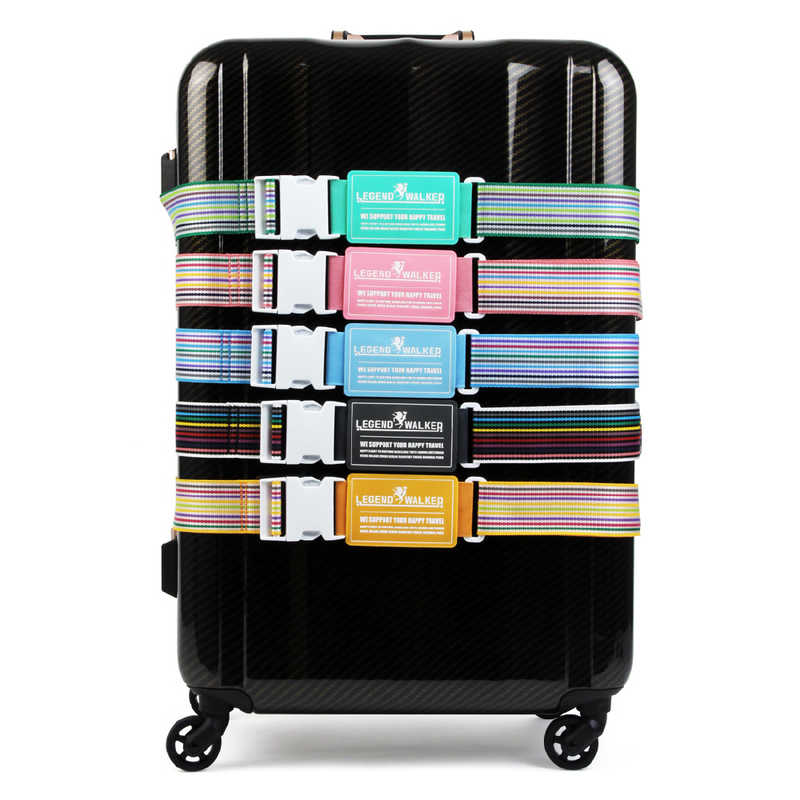 T＆S ティーアンドエス LEGEND WALKER SUITCASE BELT 9070 カラフルスーツケースベルト ブラック