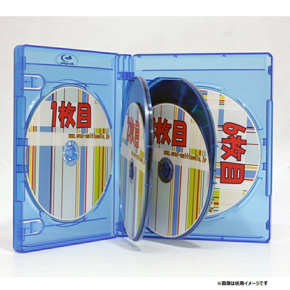 厚 収納blu rayケースクリアブルー /g