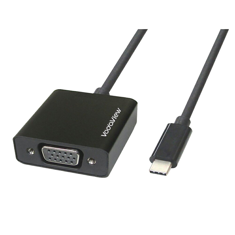 SUREFIRE Vodaview USB TypeC →VGA RGB 変換アダプタ 約0.15m ブラック VV-USCVGA-B-DO