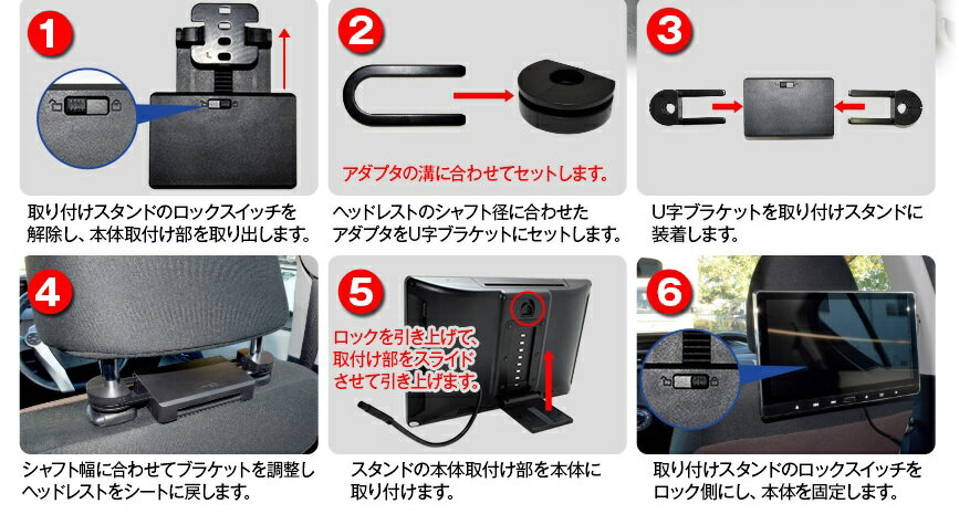 車載モニター ヘッドレストモニター 11.6インチ HD1106