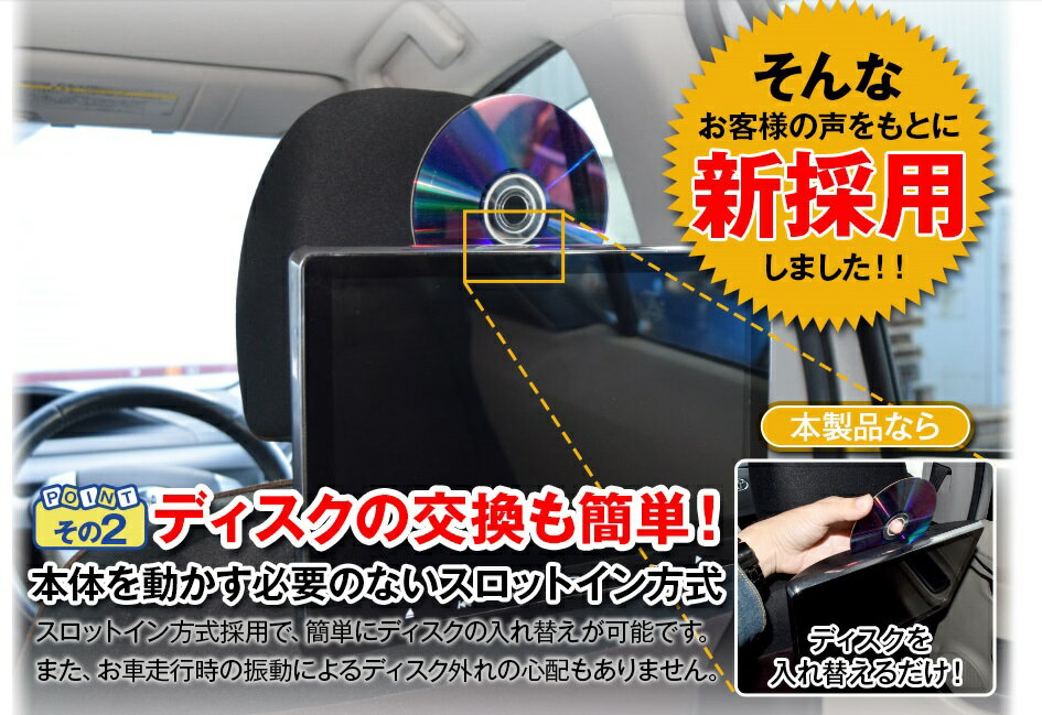 車載モニター ヘッドレストモニター 11.6インチ HD1106