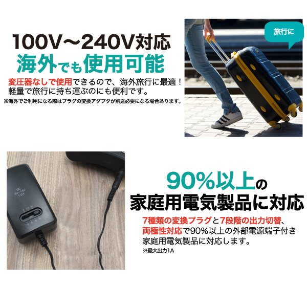 AC/DCマルチアダプター