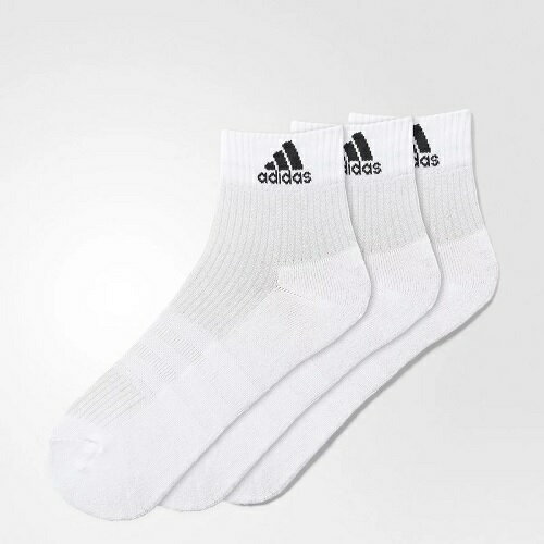 adidas アディダス 3S パフォーマンス 3Pショートソックス (靴下) AA2285  22-24cm