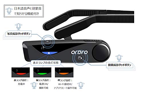 ウェアラブルカメラ Amazon | CLYZSTU 4Kアクションカメラ ウェアラブルカメラ 64GBカード