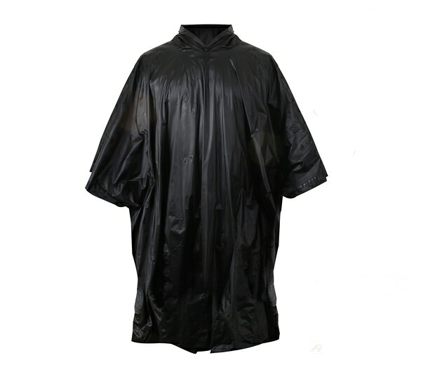 ロスコ/レインポンチョ 無地 ブラック 防災グッズ 雨具 RO4958