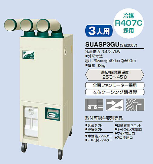 楽天市場】ダイキン工業 ⊥・ ダイキン ≪SUASP3GU≫ 3人用スポット 