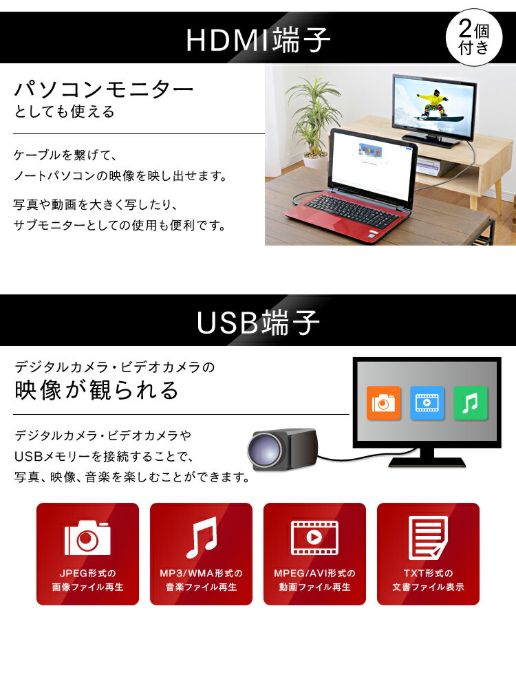 楽天市場】エスキュービズム Grand-Line 19V型 地上デジタル