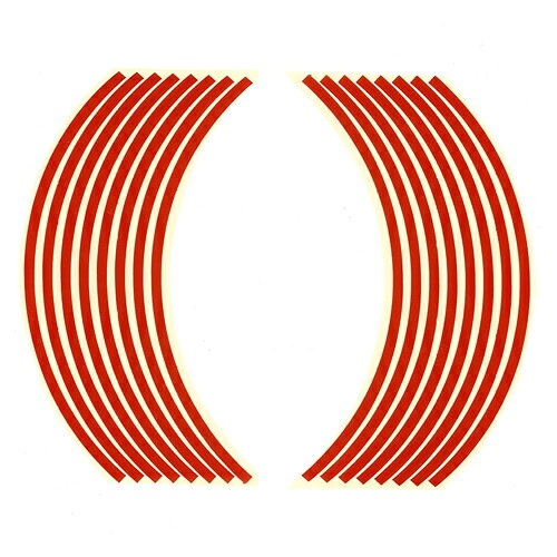 OPTIMUM オプティマムセレクション リムステッカー 12インチ用 レッド 12インチホイール車 リムステッカー・リムストライプ