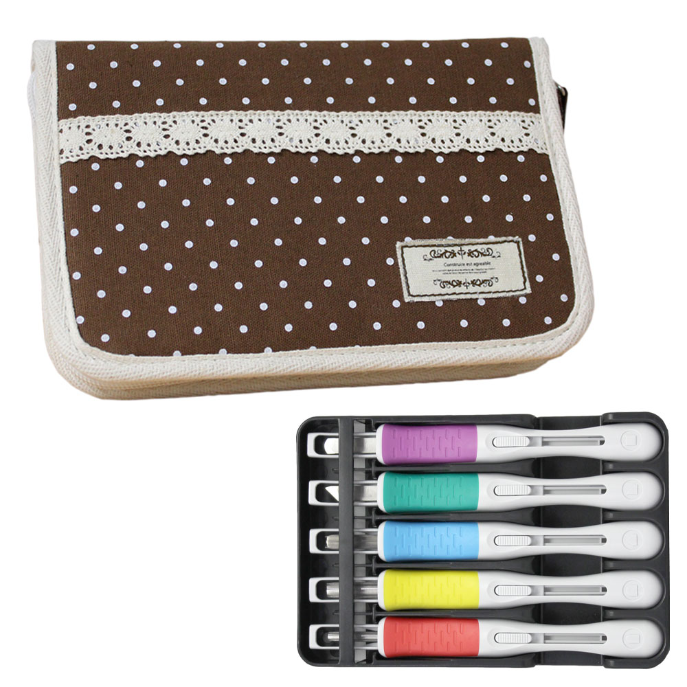 楽天市場】トーヨー教材 彫刻刀セット ドットブラウン サクラグリップ