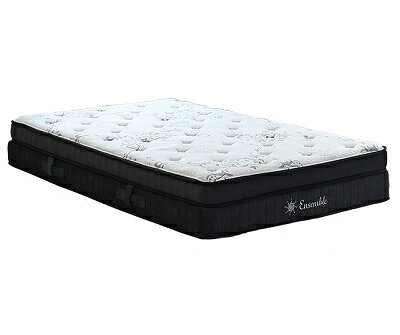 スタンザインテリア Ensemble ポケットコイルマットレス ダブル ari14195wh-ri14205gy
