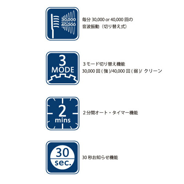 音波歯ブラシ  スマートソニック+プラス RST-2030B