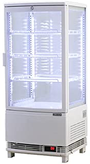 楽天市場】城島 冷蔵4面ガラスショーケース ホワイト hjr-fg60swt
