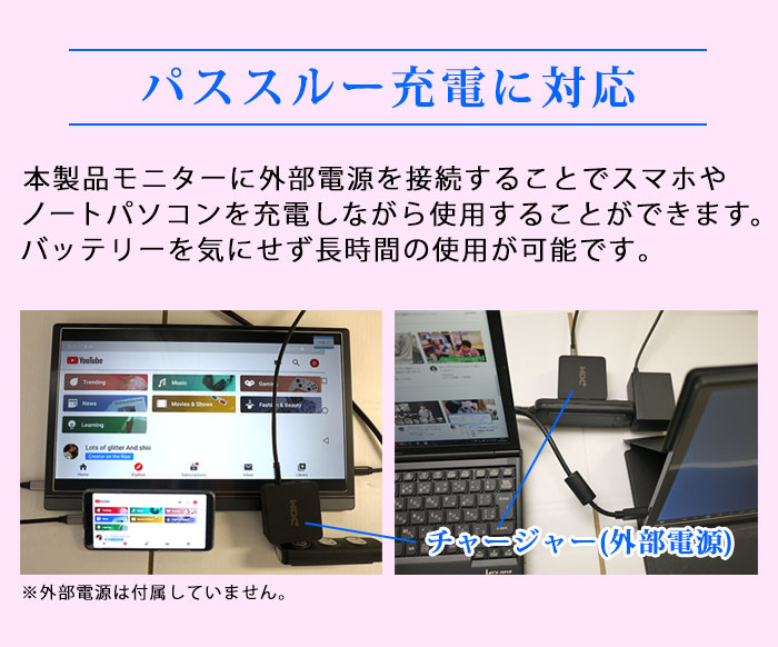 WINTEN 薄型モバイルディスプレイ 15.6インチ WT-156H2-BS