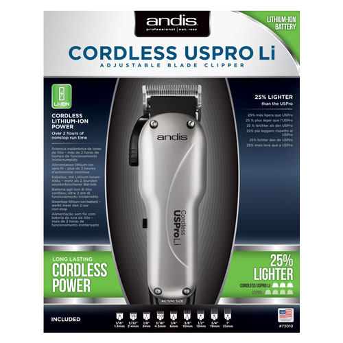 andis Cordless USPro Li バリカン フェードカット andis アンディス プロ用 クリッパー USPro Li コードレス 73135