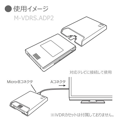 楽天市場】マクセル USB接続 iVDR対応アダプタ M-VDRS.ADP2 (iVDR