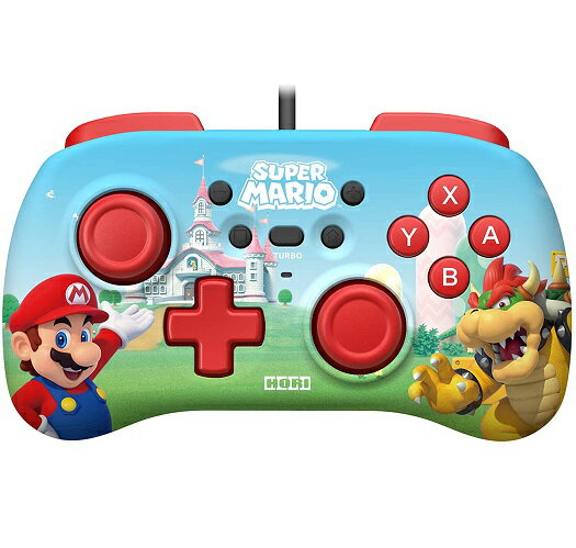 HORI NSW-104 Switch ワイヤレスホリパット マリオ ホリパッド TURBO for Nintendo Switch / PC アイスブルー