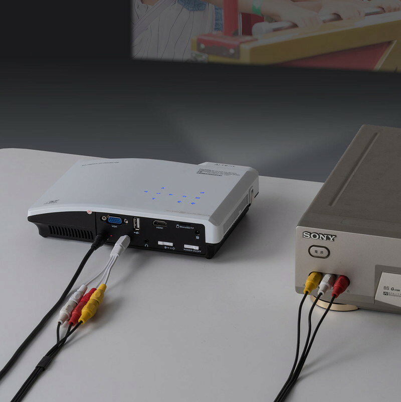 楽天市場】サンワサプライ プロジェクター 小型 500ルーメン HDMI 400