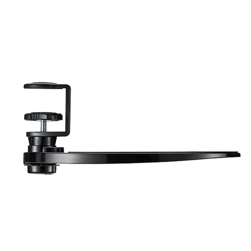 マウステーブル 360度回転 クランプ式 硬質プラスチックマウスパッド マウスパット 200-MPD021