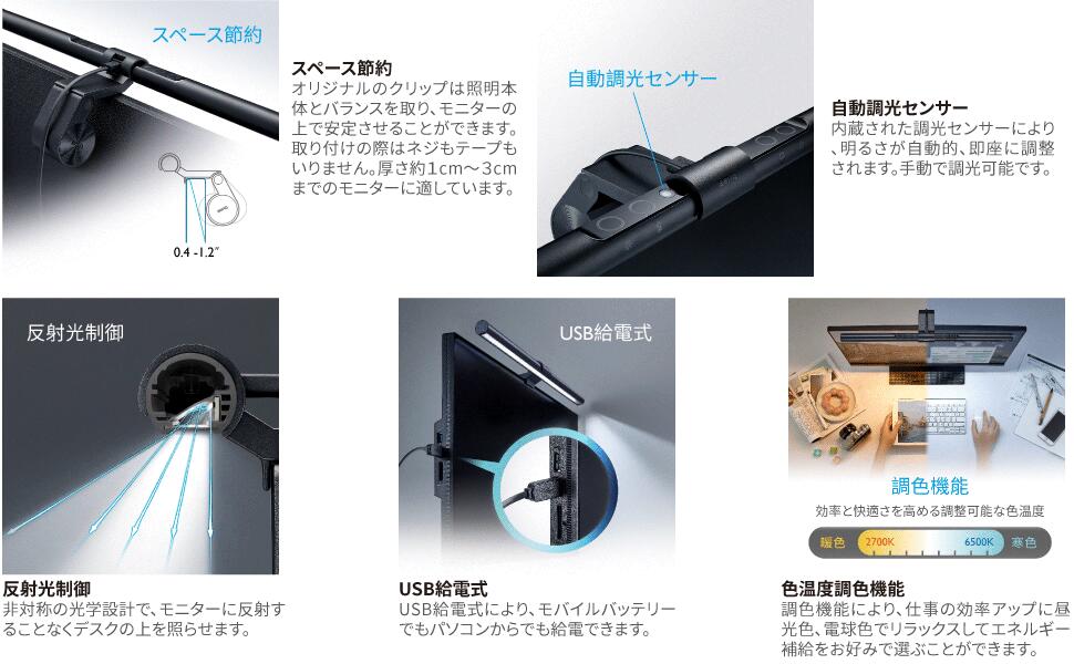 BenQ ScreenBar スクリーンバー モニターライト