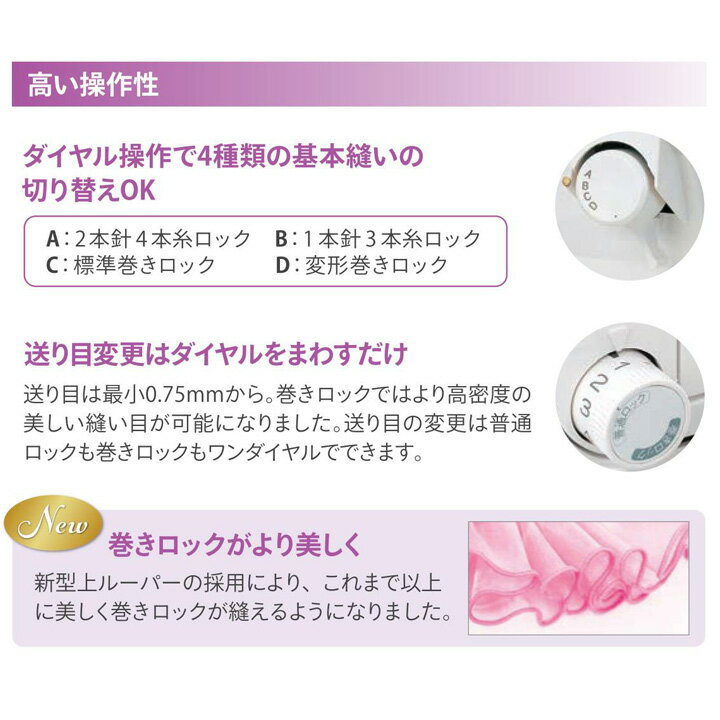 ジューキ ロックミシン ベビーロック 糸取物語 BL660FEX