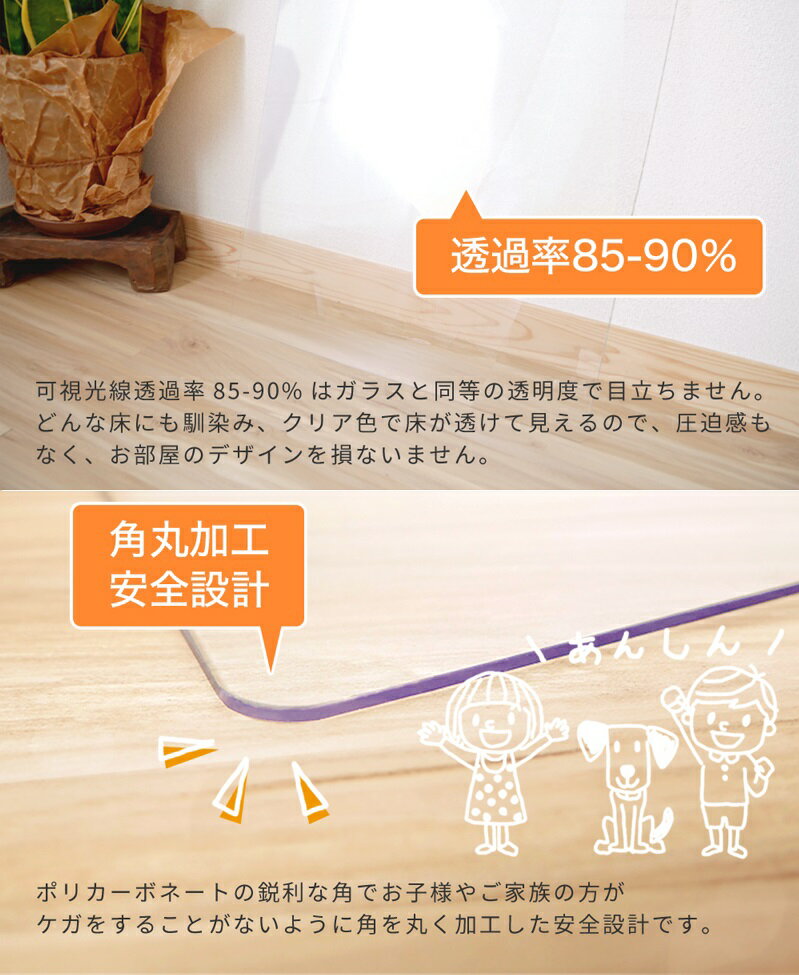 Hirano 床キズ防止マット ゼロキーパー 500Lクラス Mサイズ