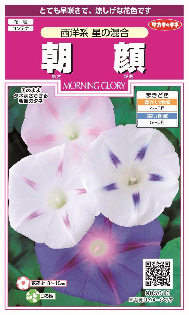 サカタのタネ｜SAKATA SEED CORPORATION 実咲 朝顔 西洋系星の混合 905010