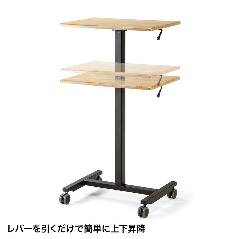 楽天市場】サンワサプライ サンワサプライ パーソナルガス昇降デスク