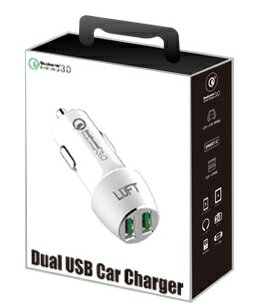 Quick Charge 3.0 搭載 カーチャージャー シガーソケット USB 急速充電  12V-24V  iphone Android