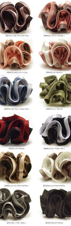 デカ盛り つやつや  の大ぶりシュシュ デカ盛りシュシュ