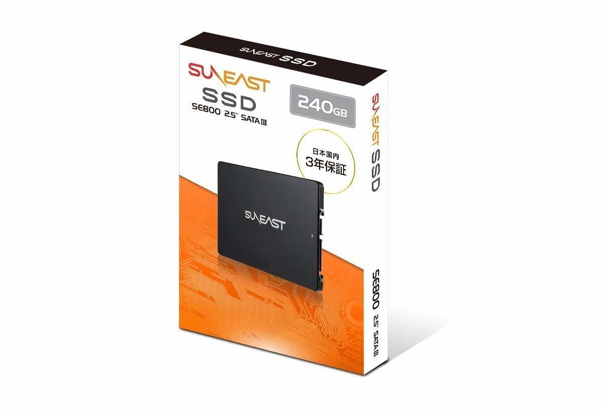 SUNEAST サンイースト 240GB SSD 内蔵型 TLC 2.5インチ SATA3 SE800-240GB