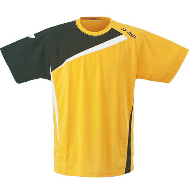 YONEX イエロー 幾何学模様 半袖シャツ YONEX イエロー 幾何学模様 半袖シャツ