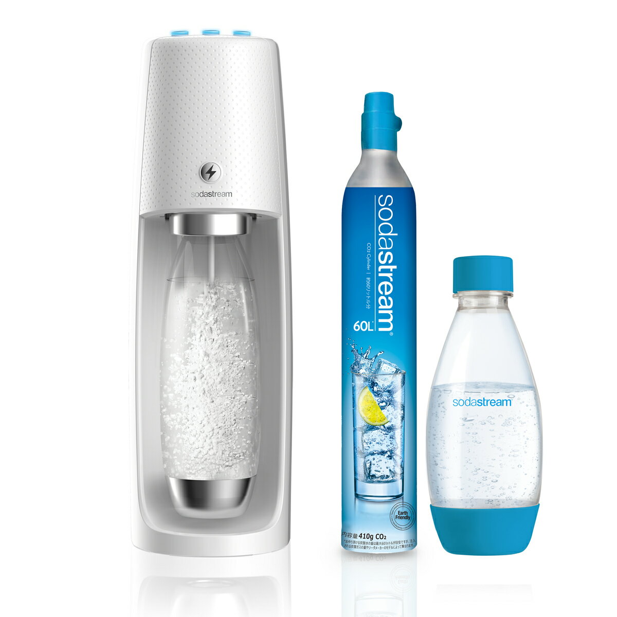 ソーダストリーム スピリット スターターキット ホワイト SSM1066 ソーダストリーム SodaStream / 【アウトレット在庫限り】SPIRIT