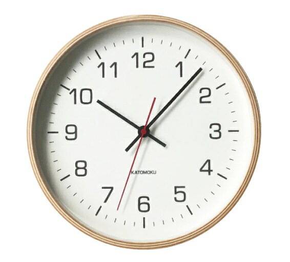 楽天市場】加藤木工 katomoku plywood wall clock 4 km-44 約φ 曲げ