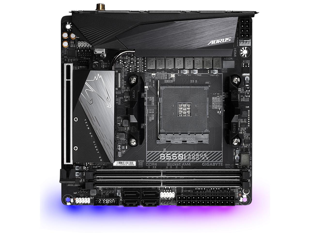 GIGABYTE B550I AORUS PRO AX REV1.0 B550/AM4/2.5GbitLAN/Wi-Fi6 11ax/11ac +BT5/Mini-ITX