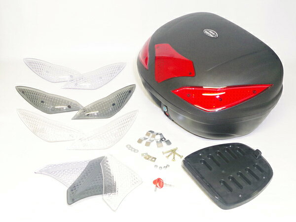 World Walk ワールドウォーク 汎用フォーカラーレンズ：リアボックス43L トップケース・テールボックス 車体用バッグ・ケース